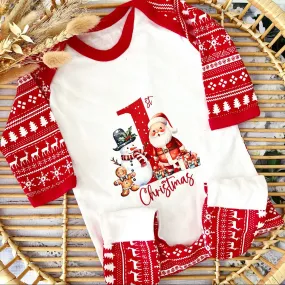 1st Christmas Babygrow