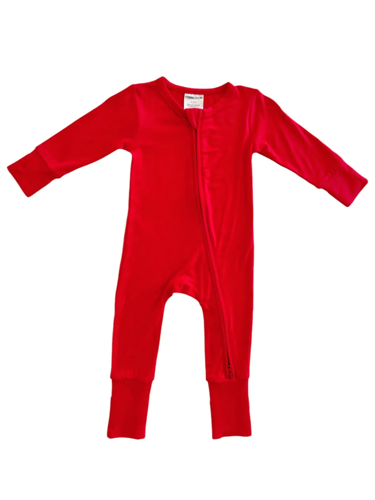 2-Way Convertible Zip Romper, Red