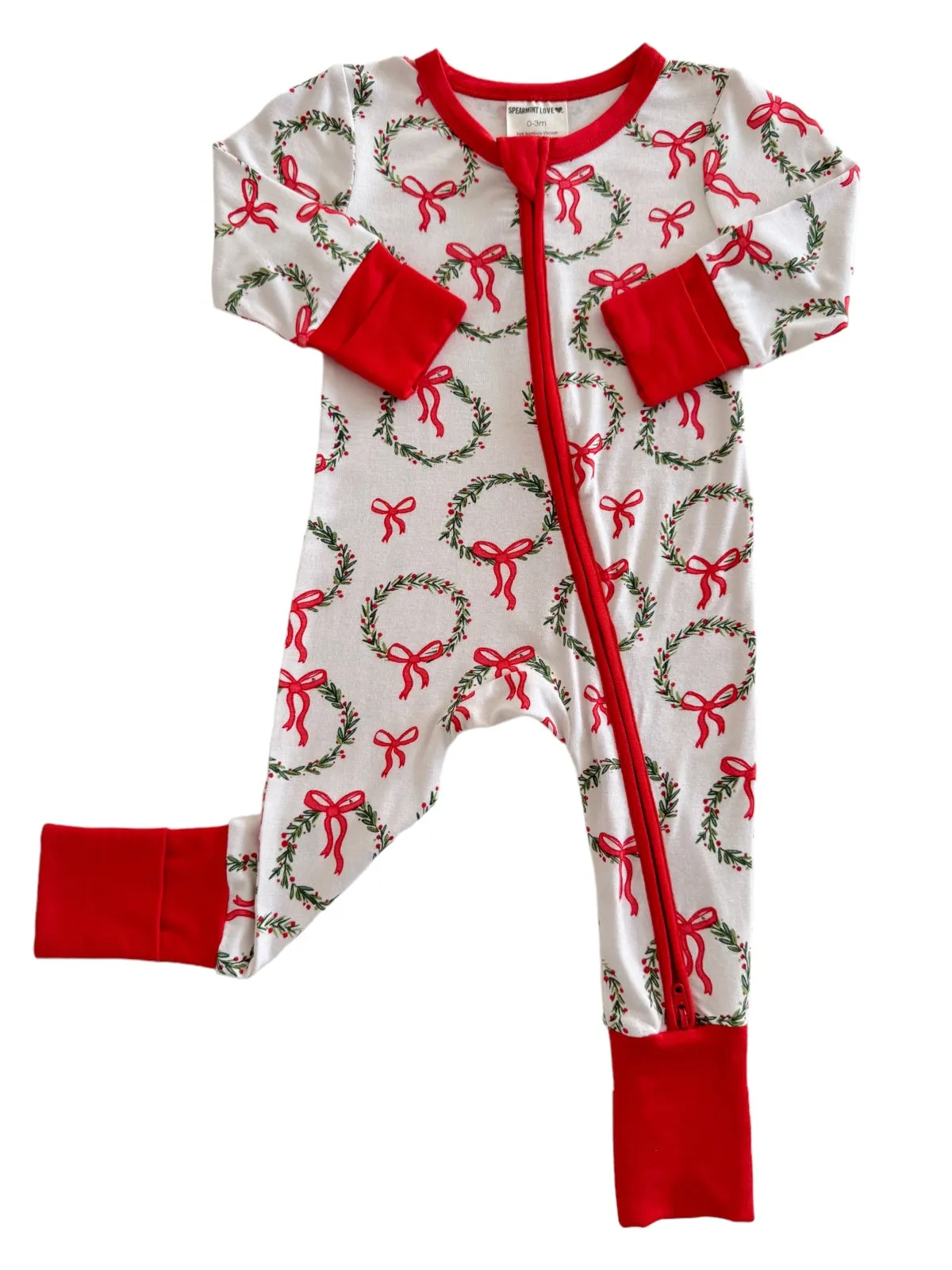 2-Way Convertible Zip Romper, Wreath