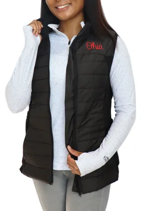 2410 - Ohio State "Script Ohio" Women's Vest/ Black