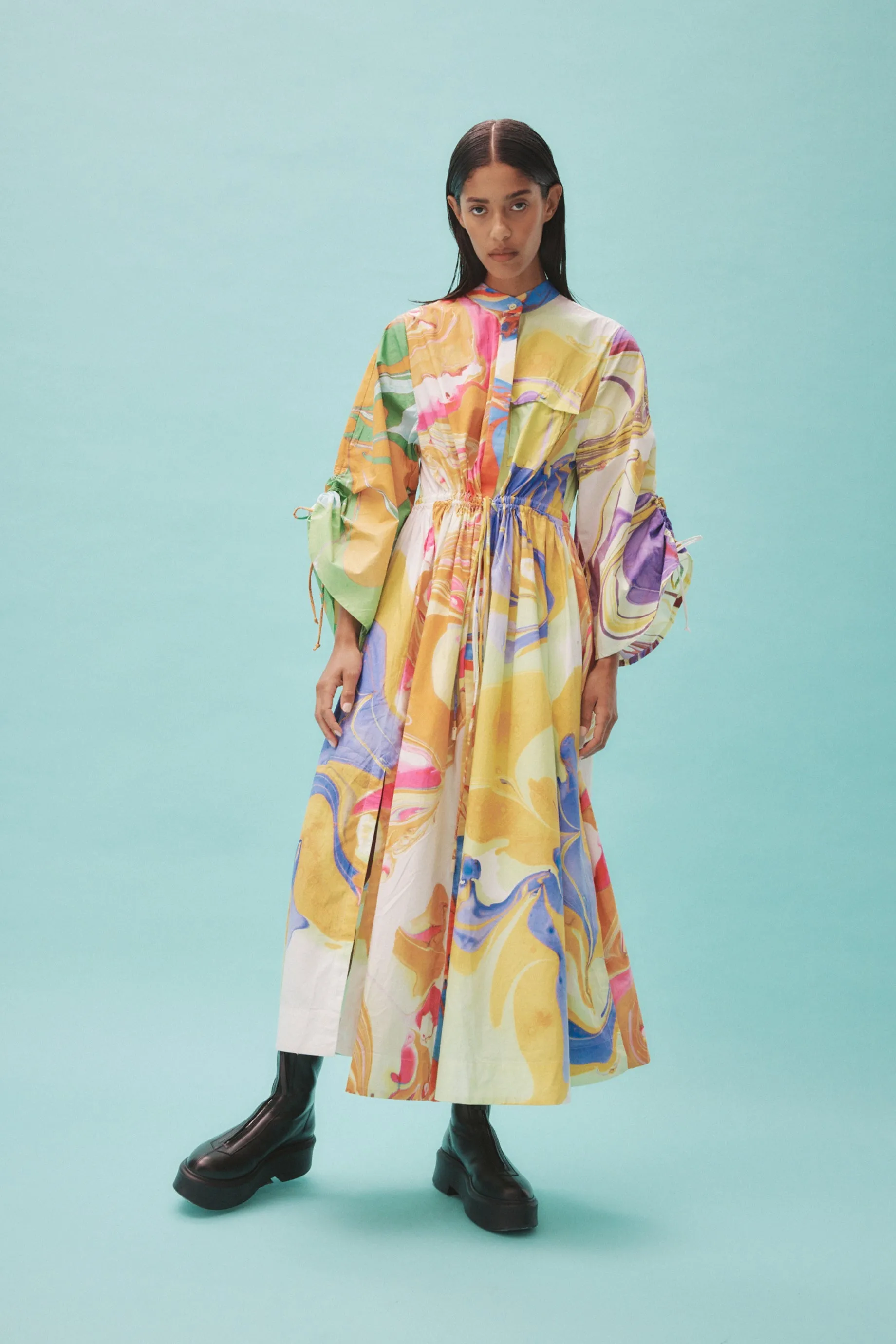 Alemais Luca Shirtdress - Multi Coloured