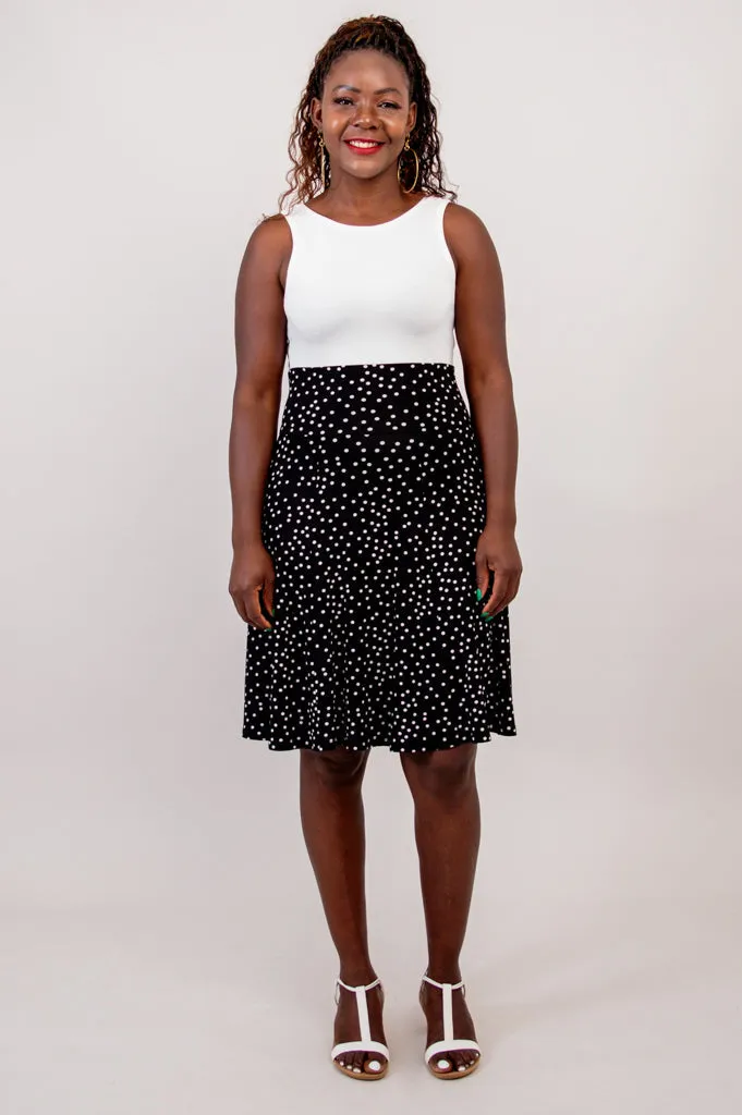 Aly Skirt, Polka, Bamboo