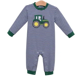 Applique Romper - Tractor