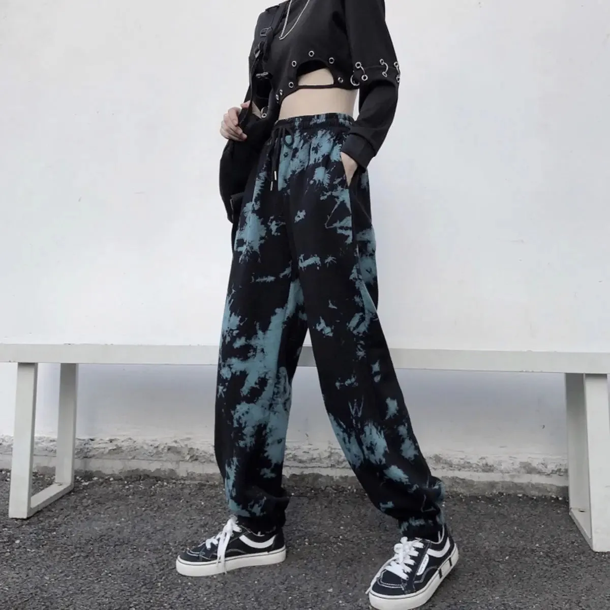 Asuka Tie-Dye Hip Hop Cargo Pants