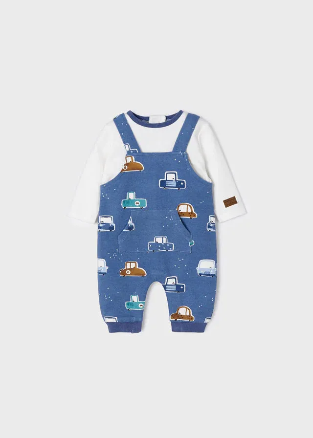 Baby Boy Ecofriends with Car Print Romper | Mayoral