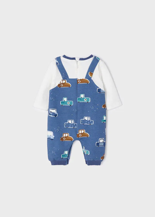 Baby Boy Ecofriends with Car Print Romper | Mayoral