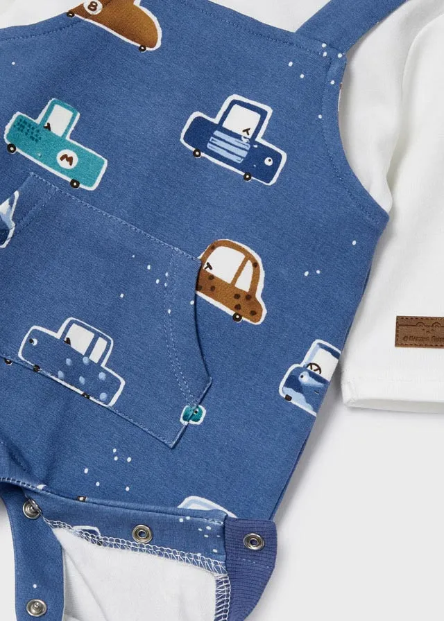 Baby Boy Ecofriends with Car Print Romper | Mayoral