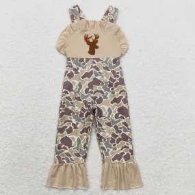 Baby Girls Rompers Jumpsuits Deer Ruffle Camo Pants Hunting Jumpsuits SR1914