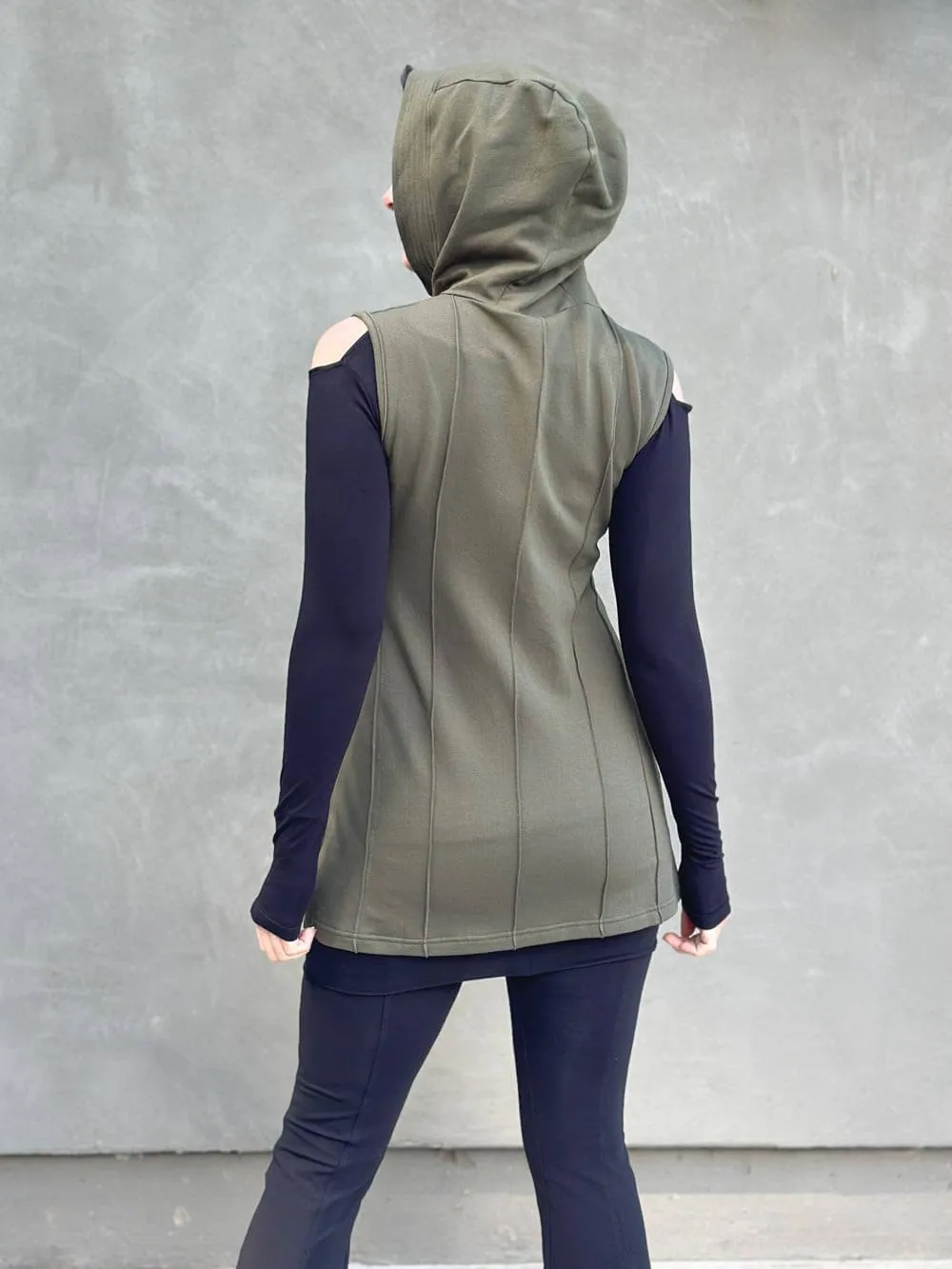 Bamboo Fleece Midi Vest