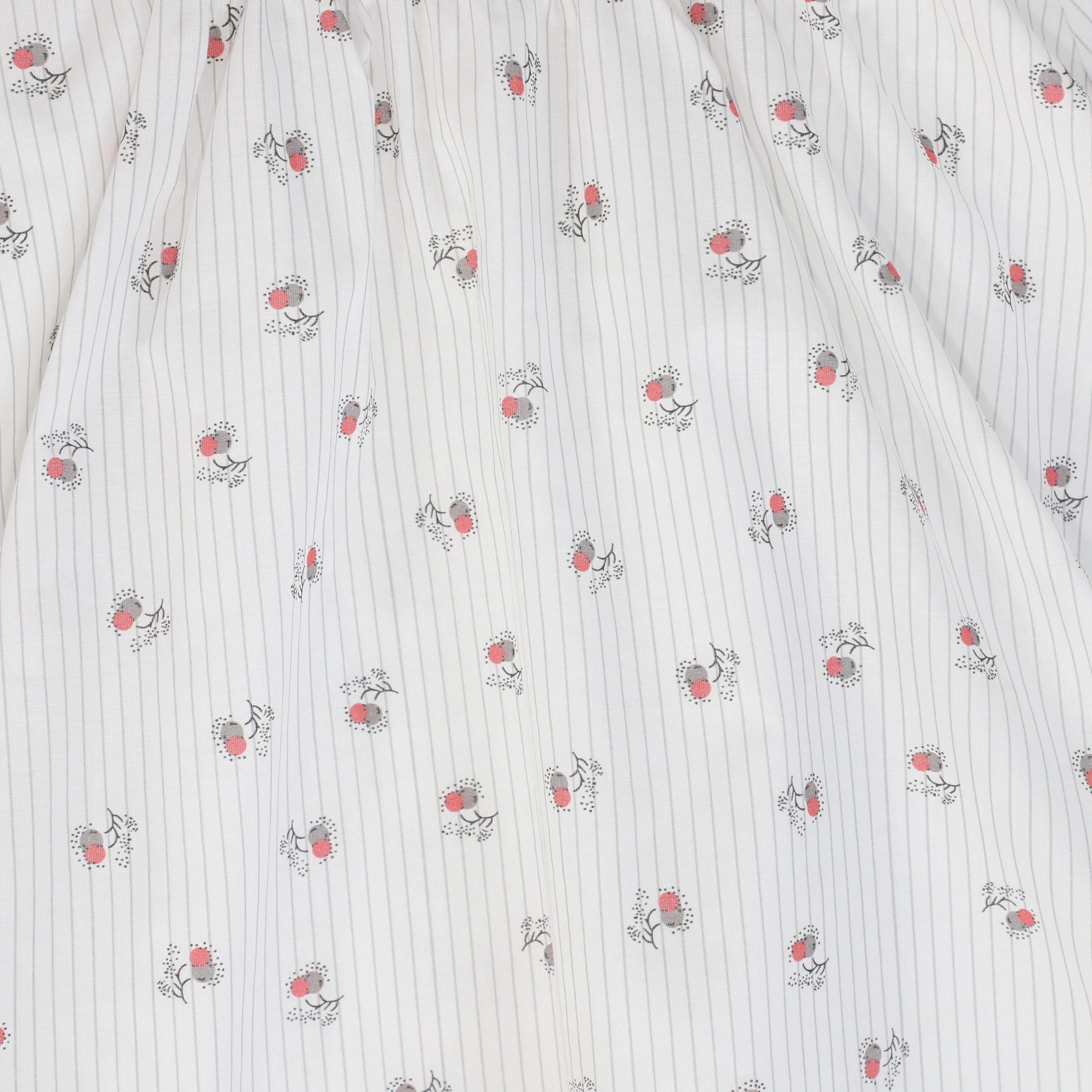 BAMBOO WHITE CHERRY PRINT SKIRT [FINAL SALE]