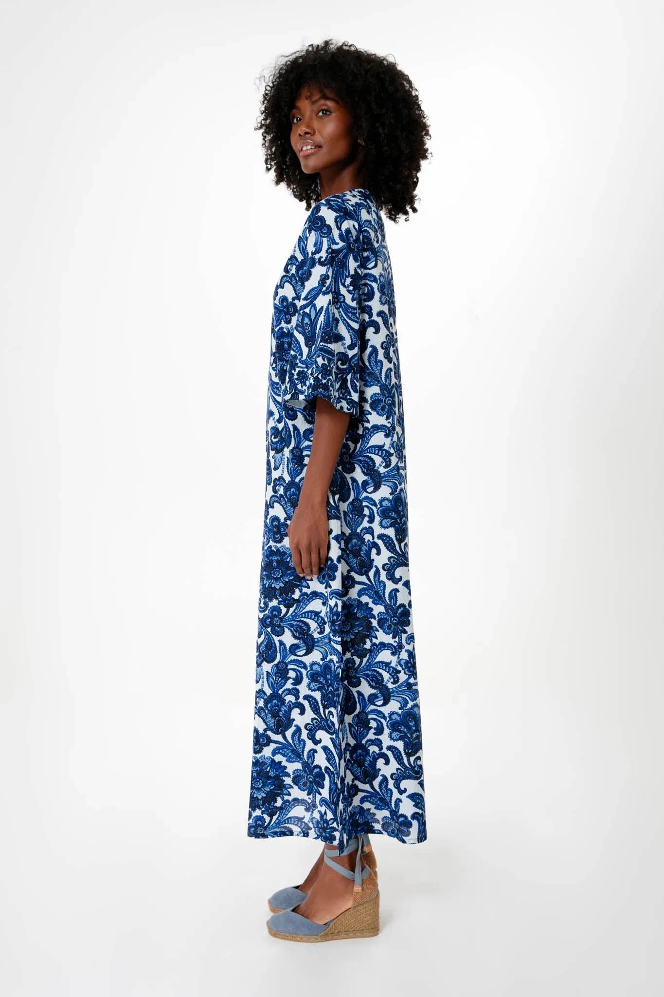 Belize Bloom Maxi Caftan