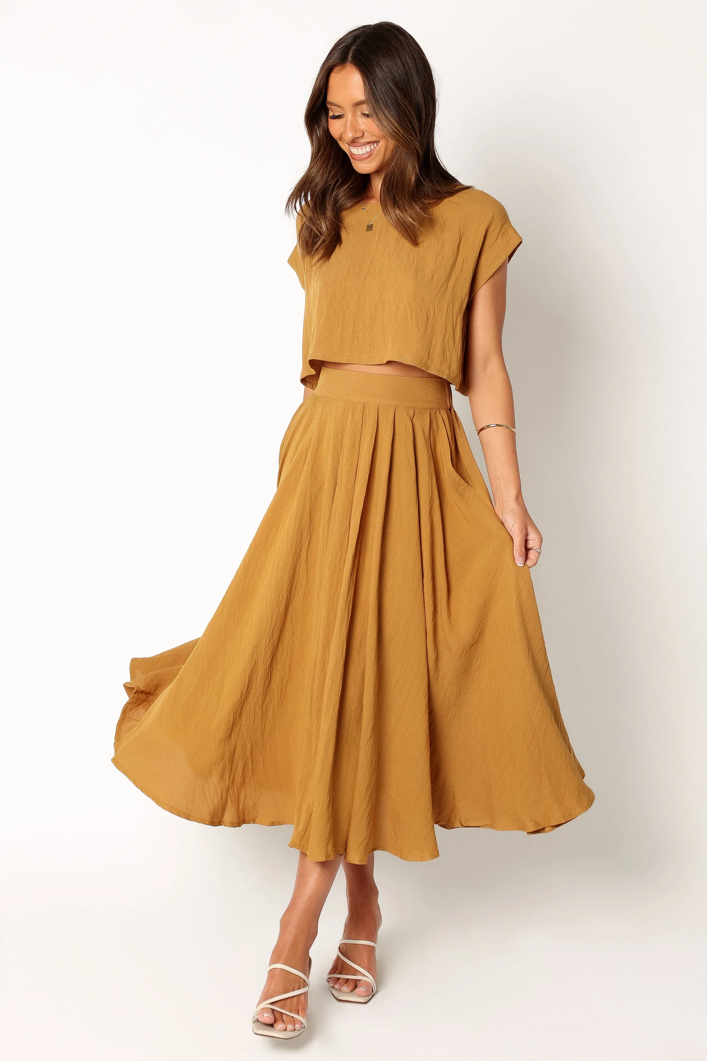 Bessie Two Piece Set - Mustard