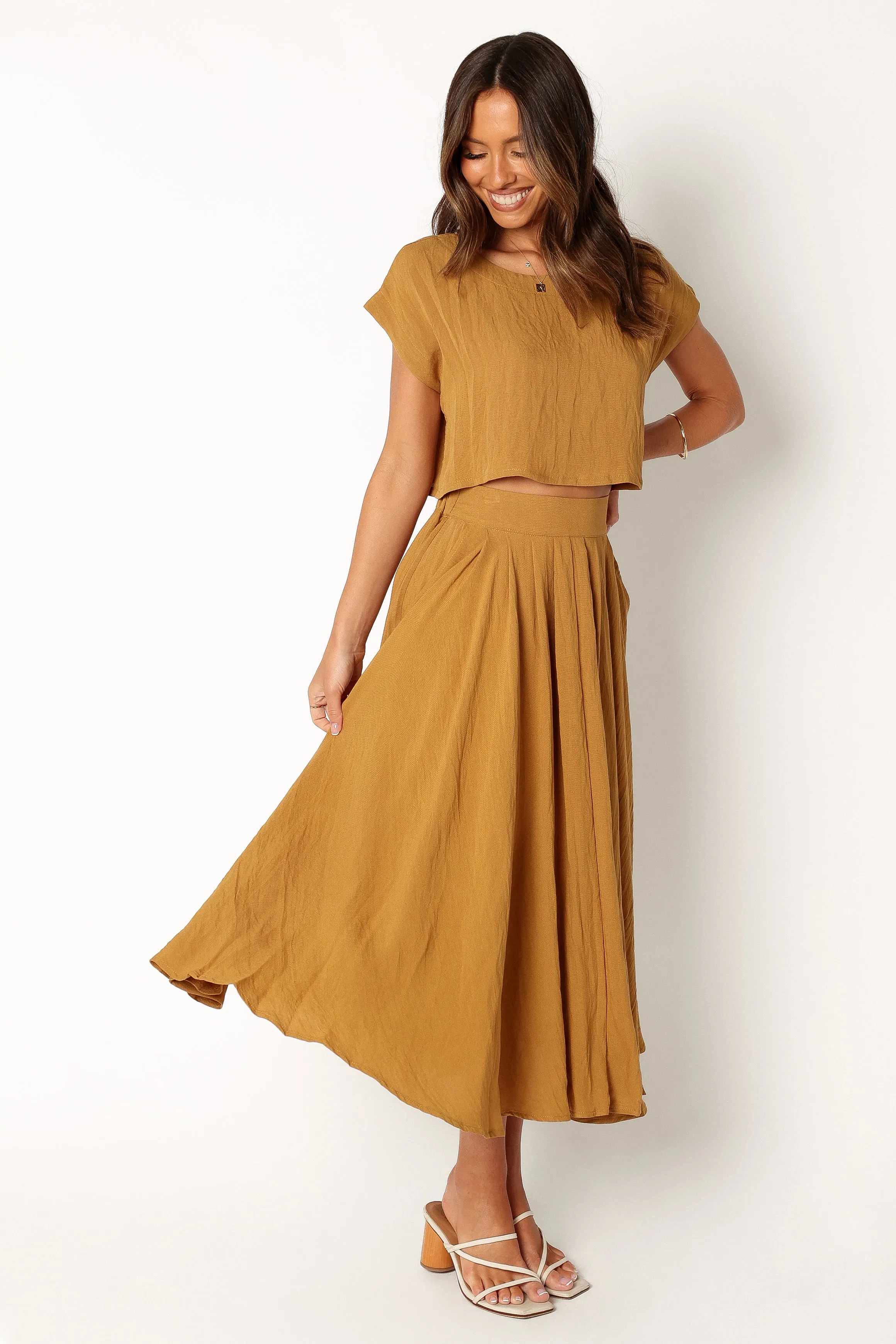 Bessie Two Piece Set - Mustard