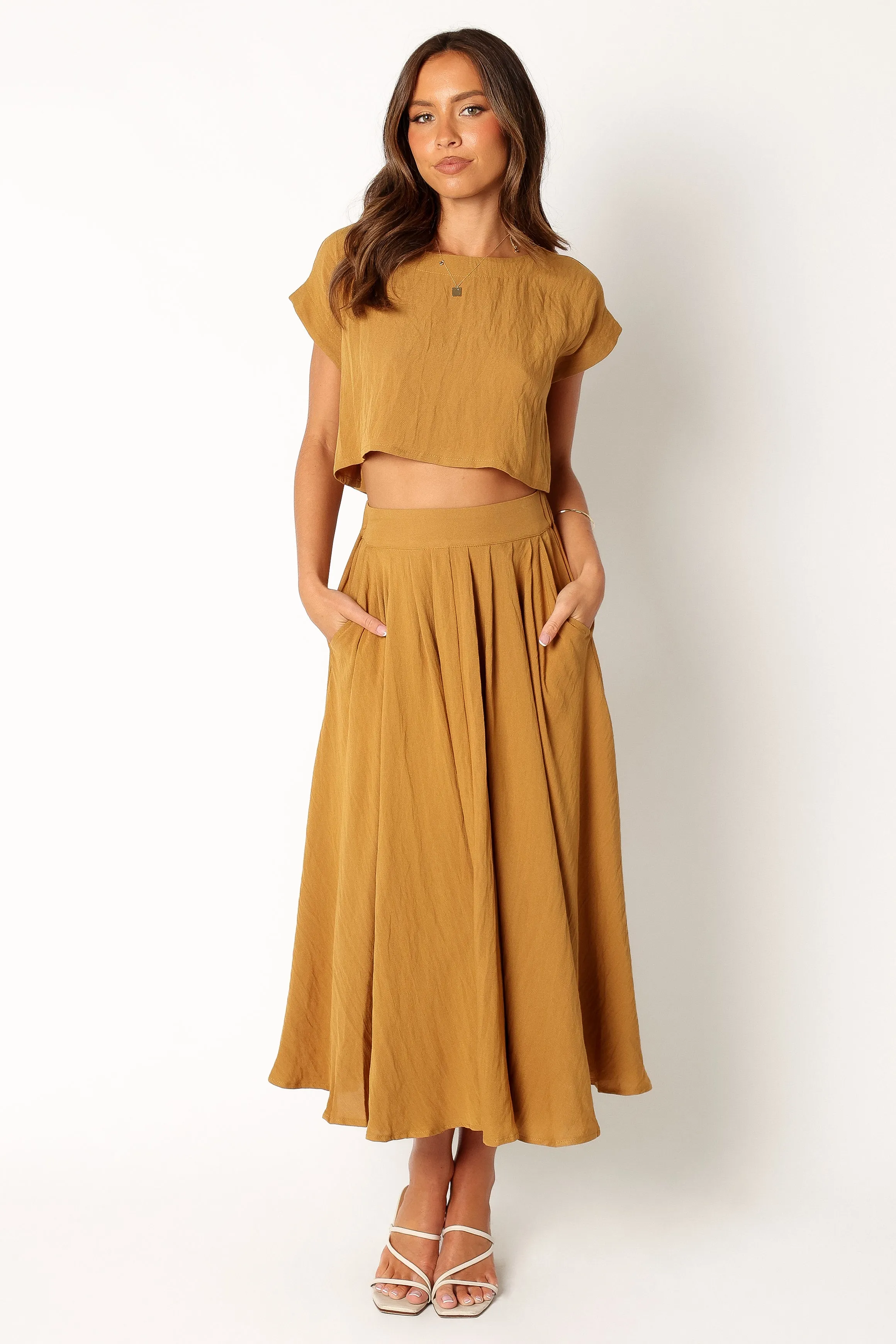 Bessie Two Piece Set - Mustard