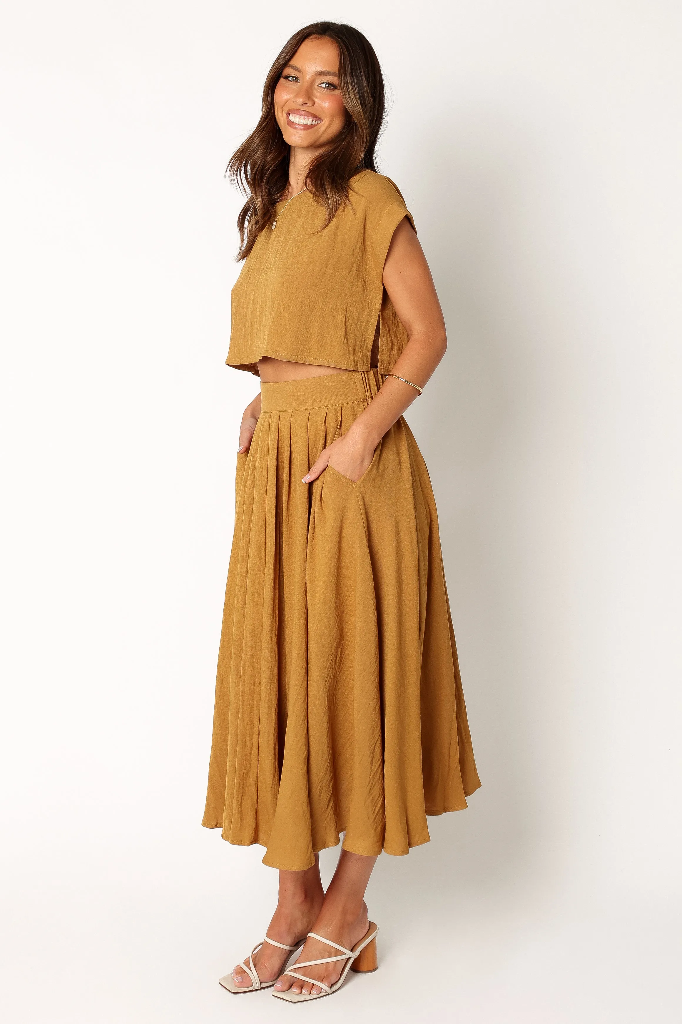 Bessie Two Piece Set - Mustard