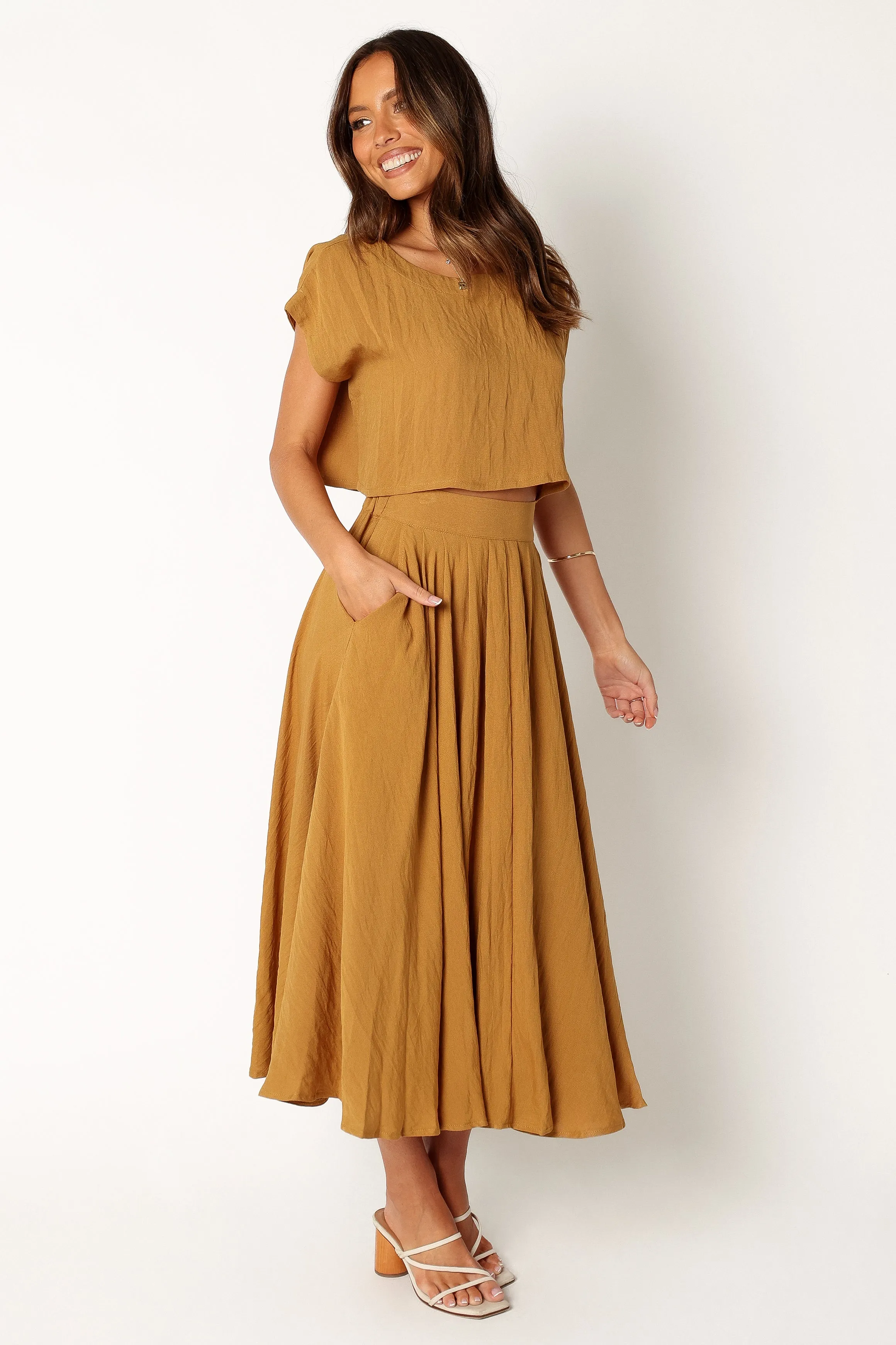 Bessie Two Piece Set - Mustard