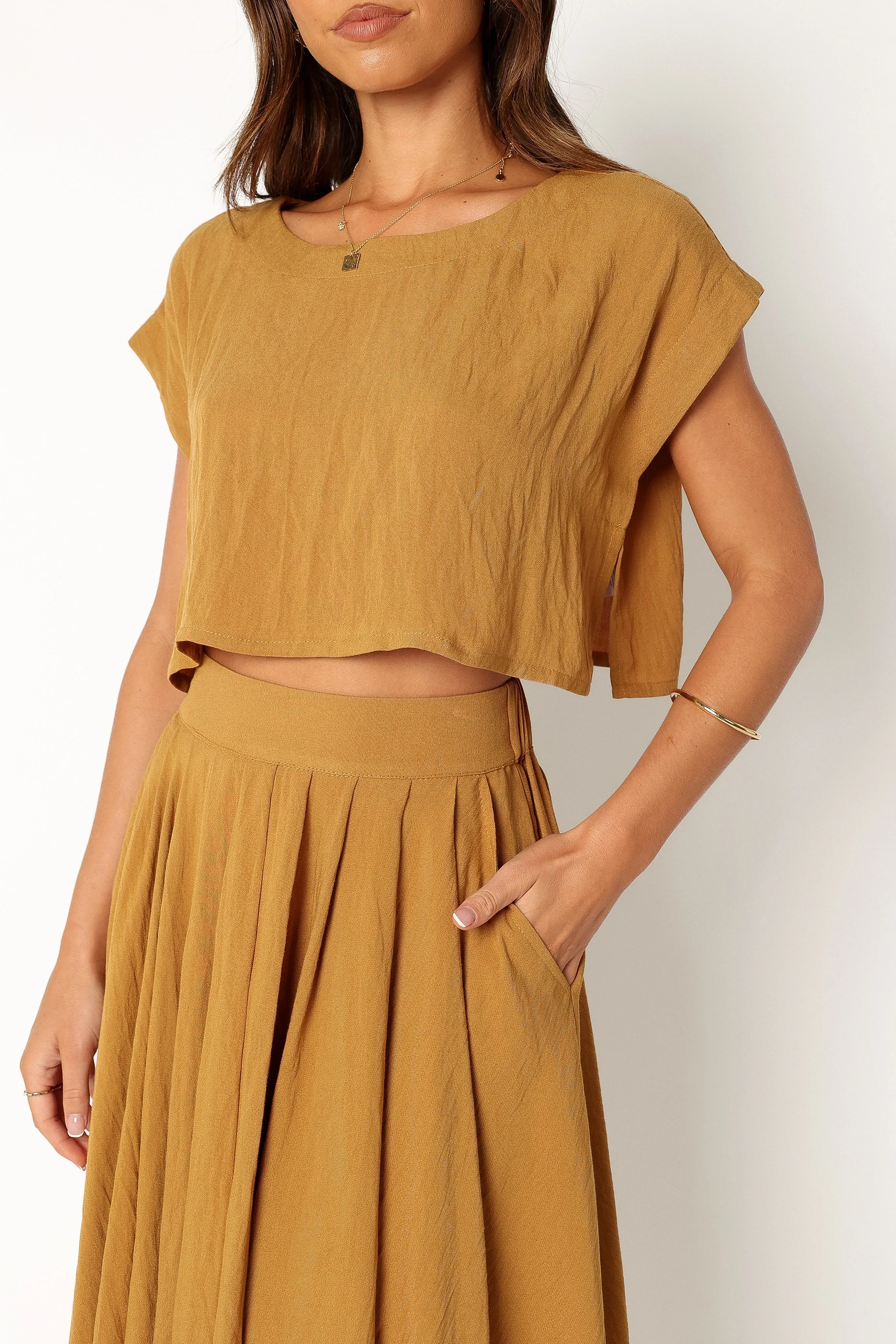 Bessie Two Piece Set - Mustard