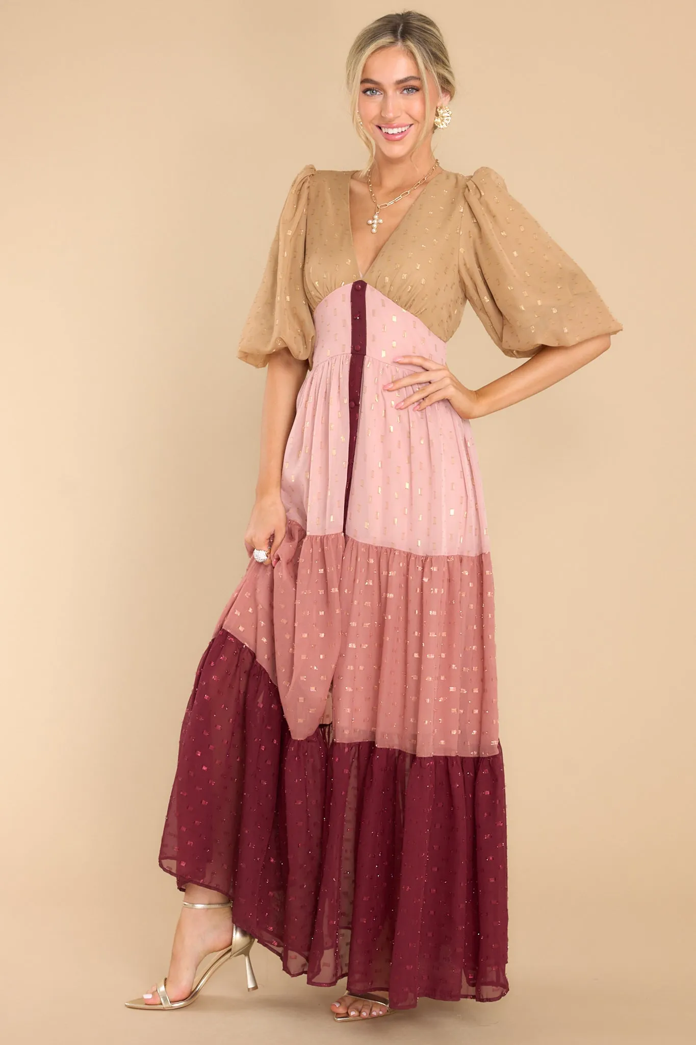 Better Be Good Mauve Maxi Dress