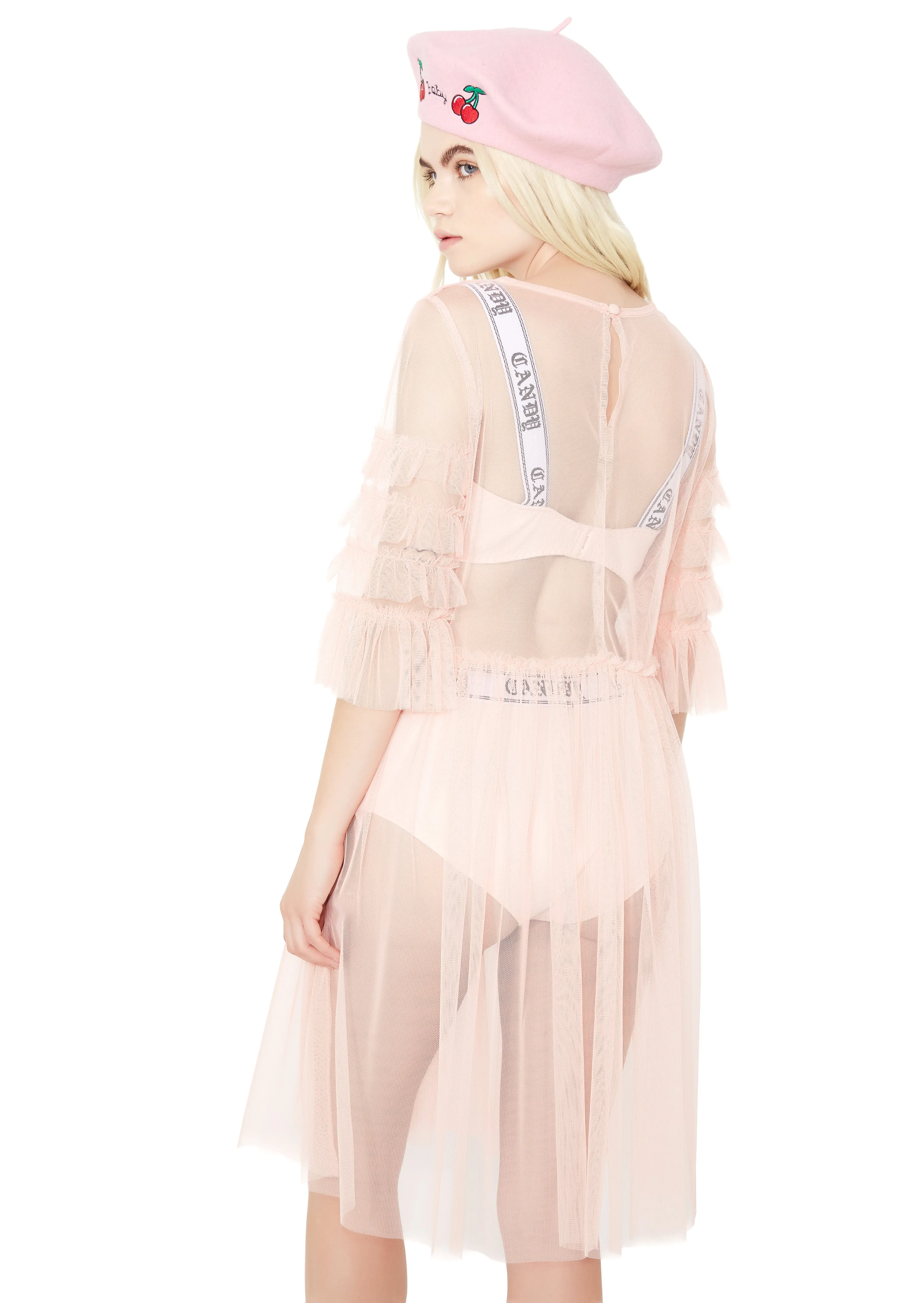 Blush Ophelia Sheer Babydoll Dress