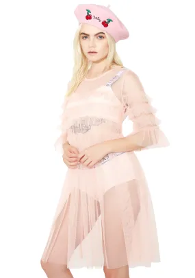 Blush Ophelia Sheer Babydoll Dress