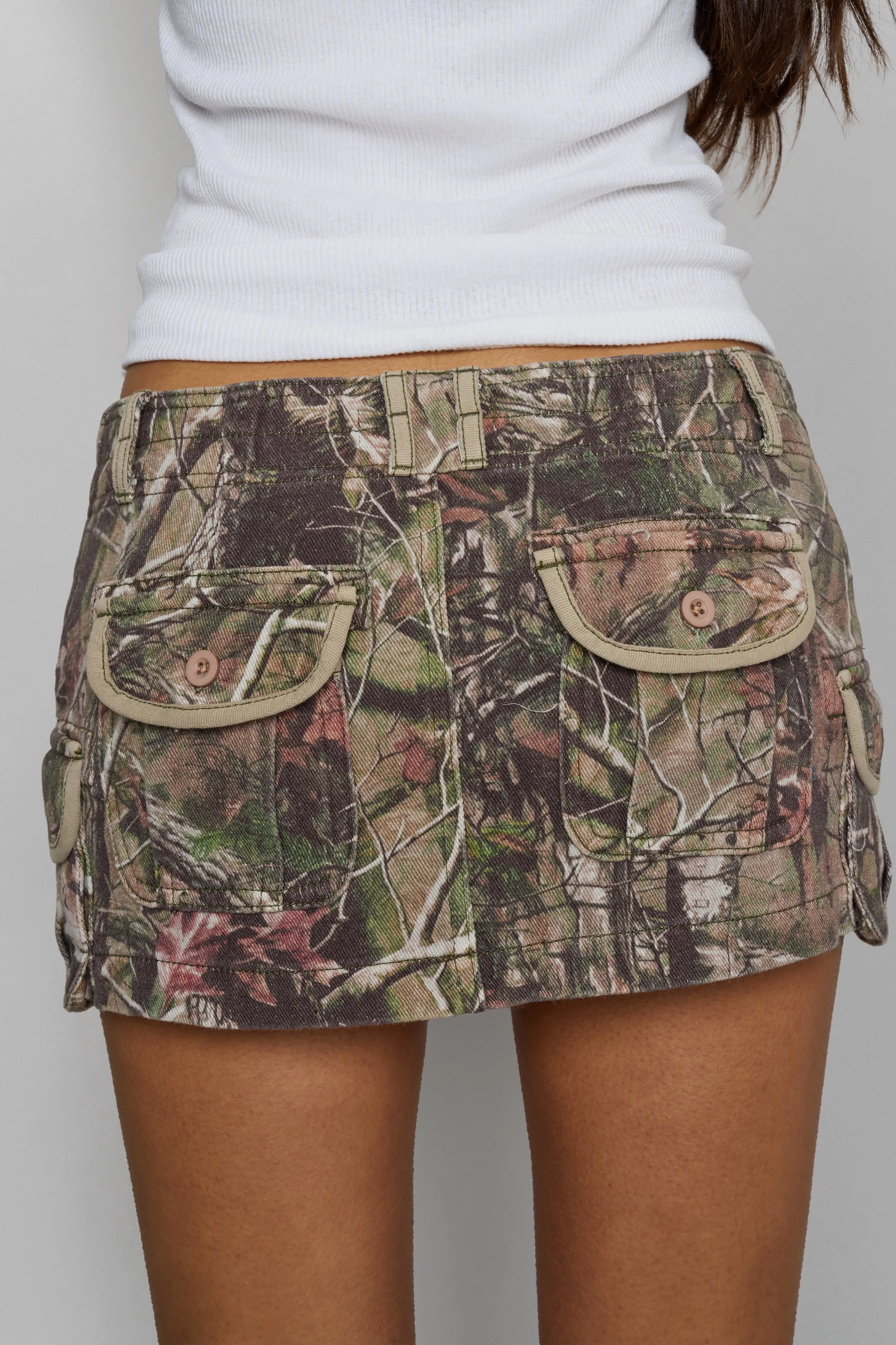 Bobcat Camo Tactical Cargo Skirt