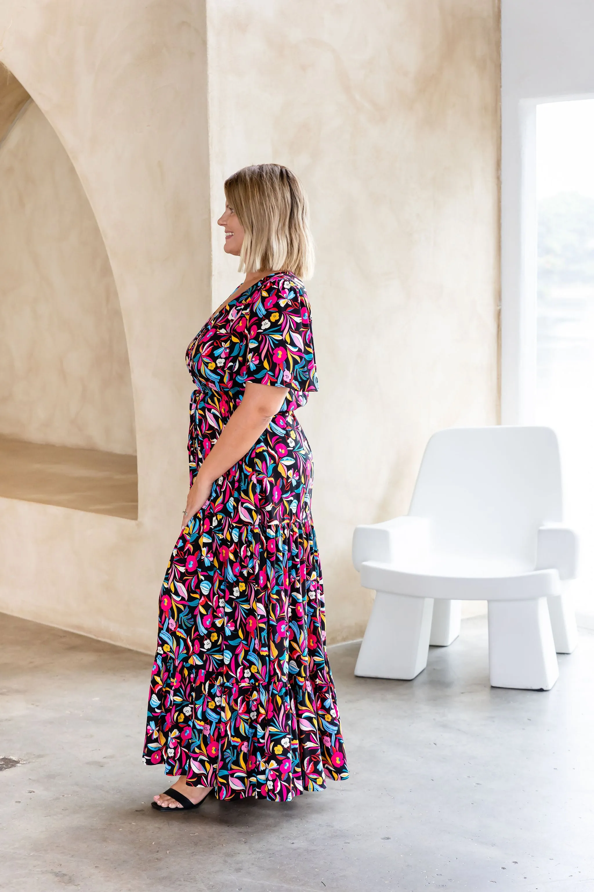 Bonnie Maxi Dress in Night Flora