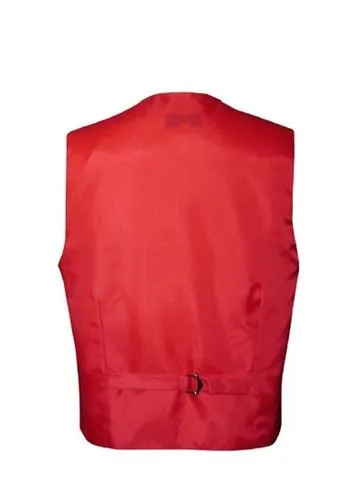 Boys Red Satin Vest with Neck Tie and Bow Tie