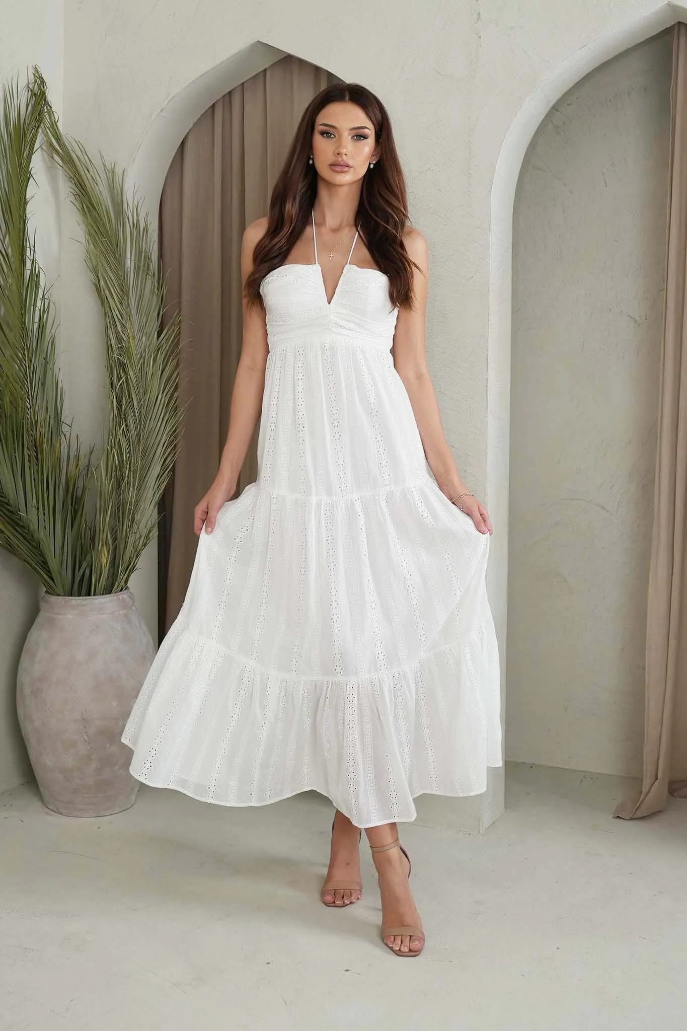 Bronte Maxi Dress - White