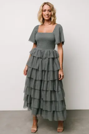 Cherise Tulle Tiered Dress | Blue Sage