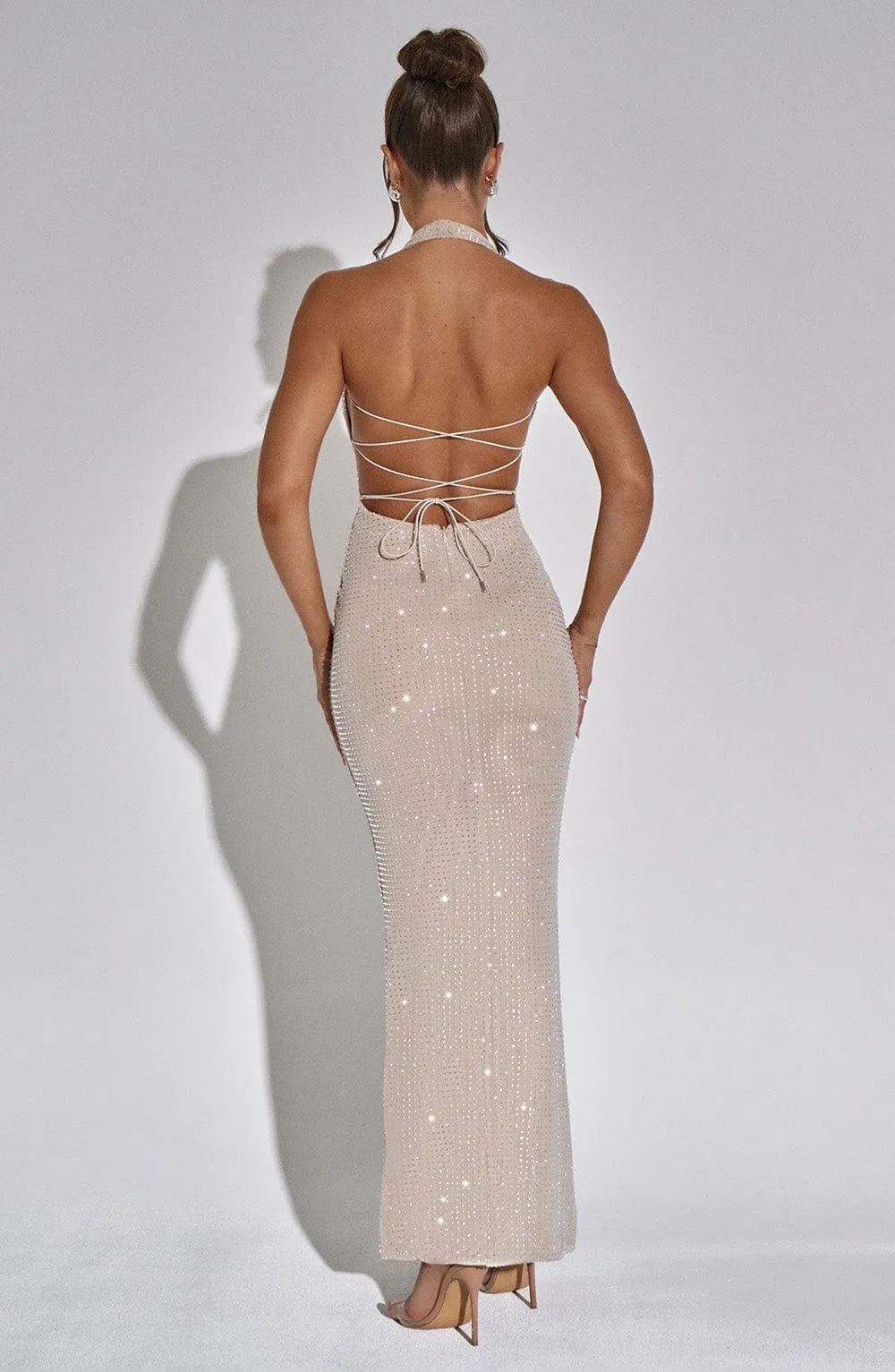 CHIC SPARKLING GLAMOROUS MAXI DRESS