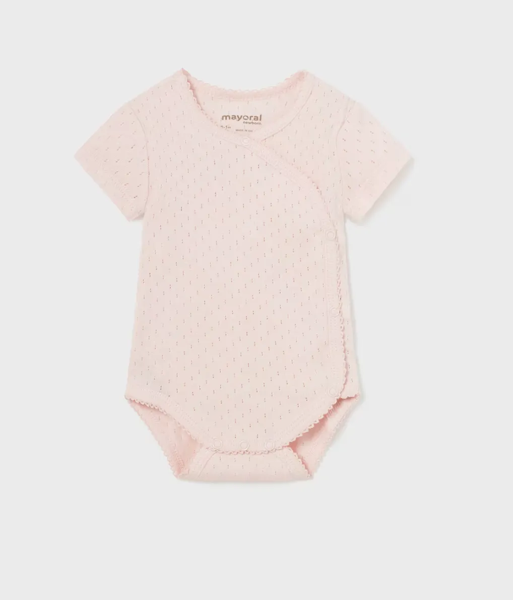 Cotton Detailed Bodysuit | Light Pink