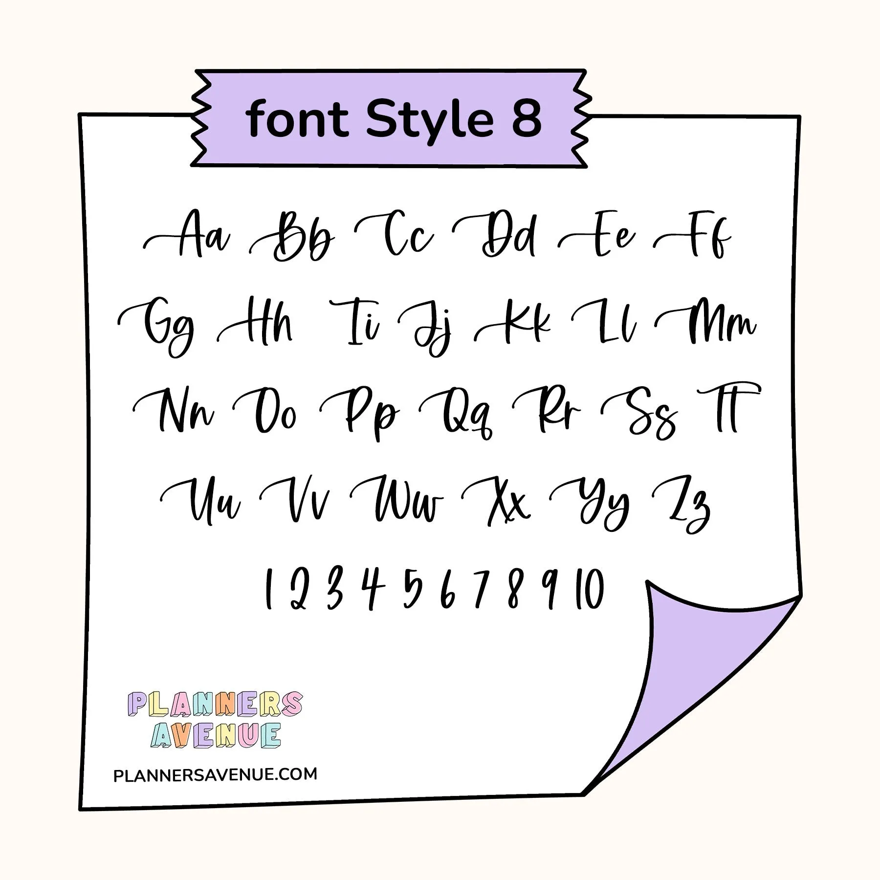 Custom Text Word Planner Stickers | 2 Sizes Single Line