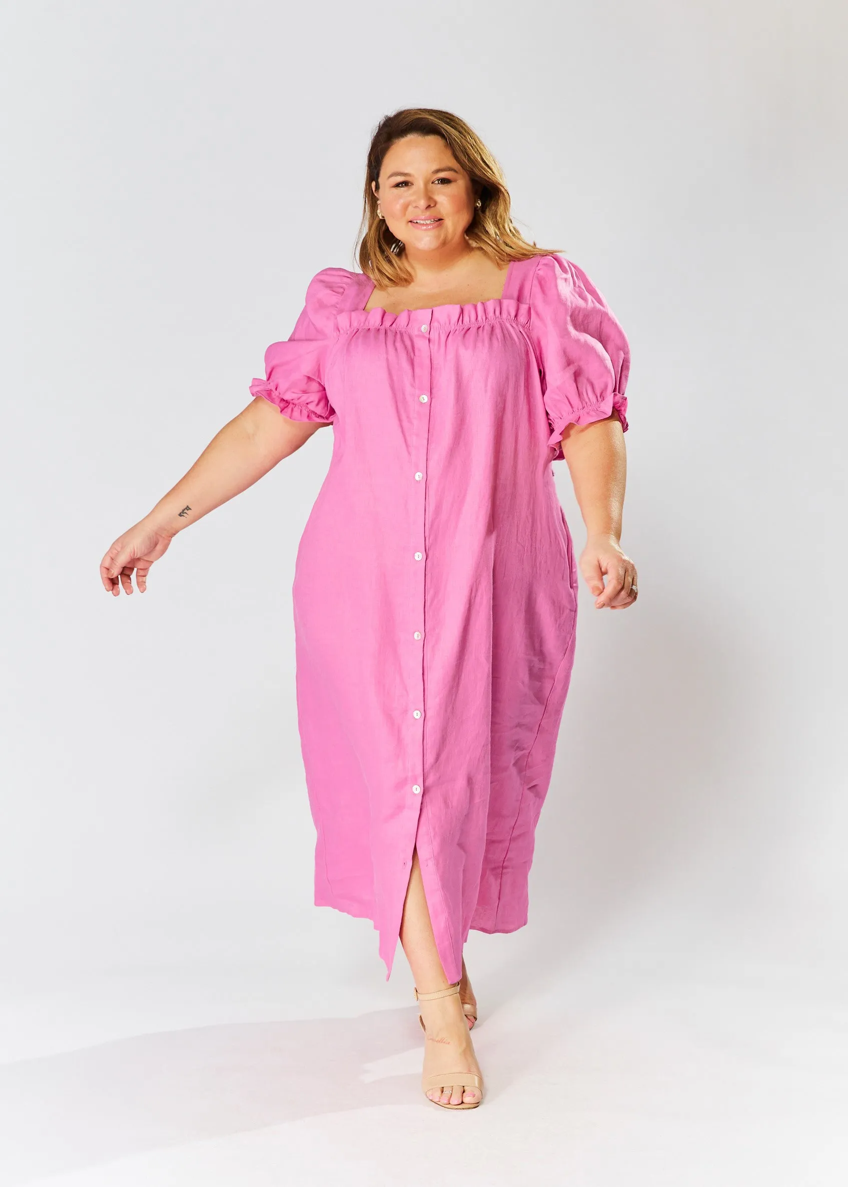 Elka Dress - Deep Pink