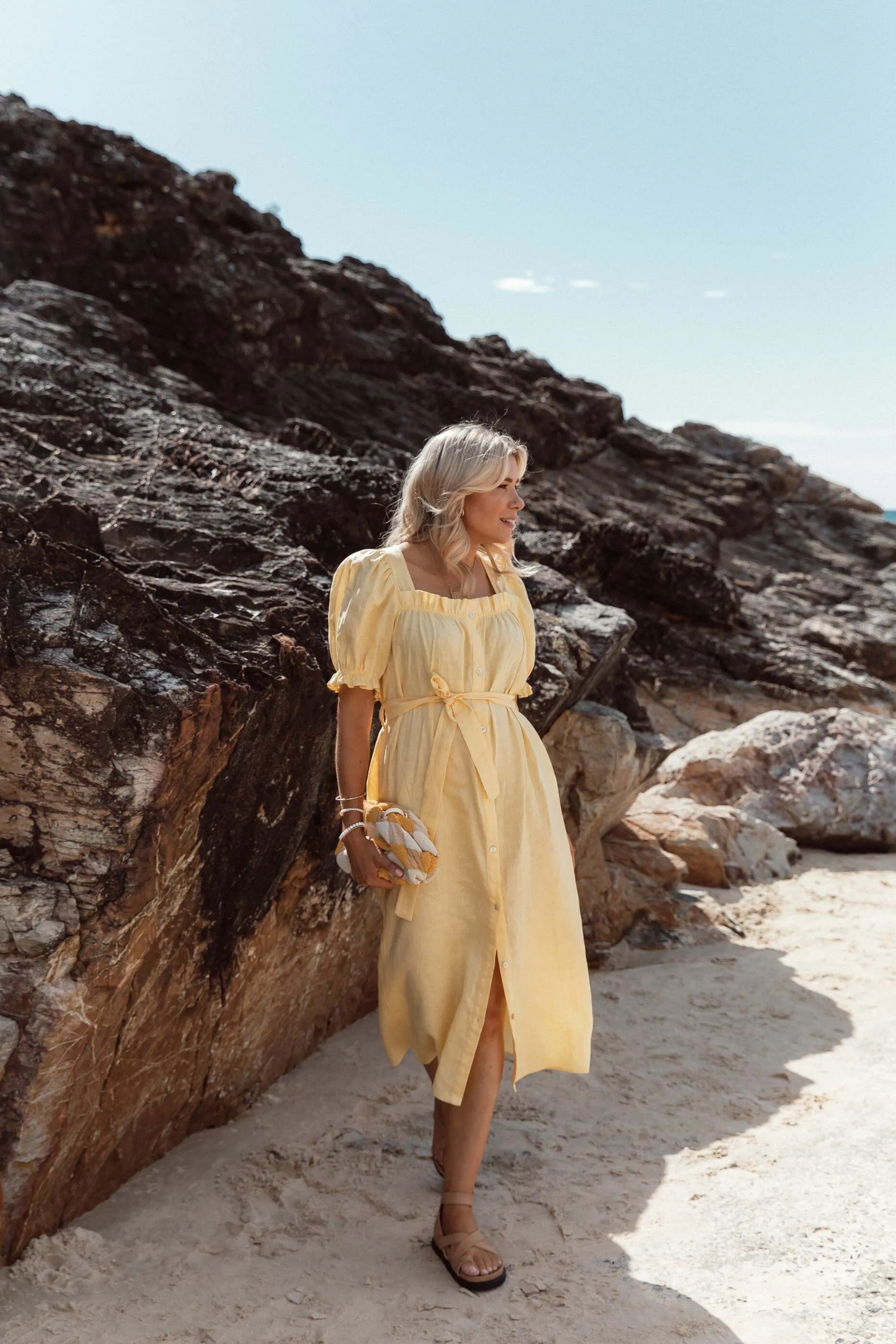 Elka Dress - Lemon