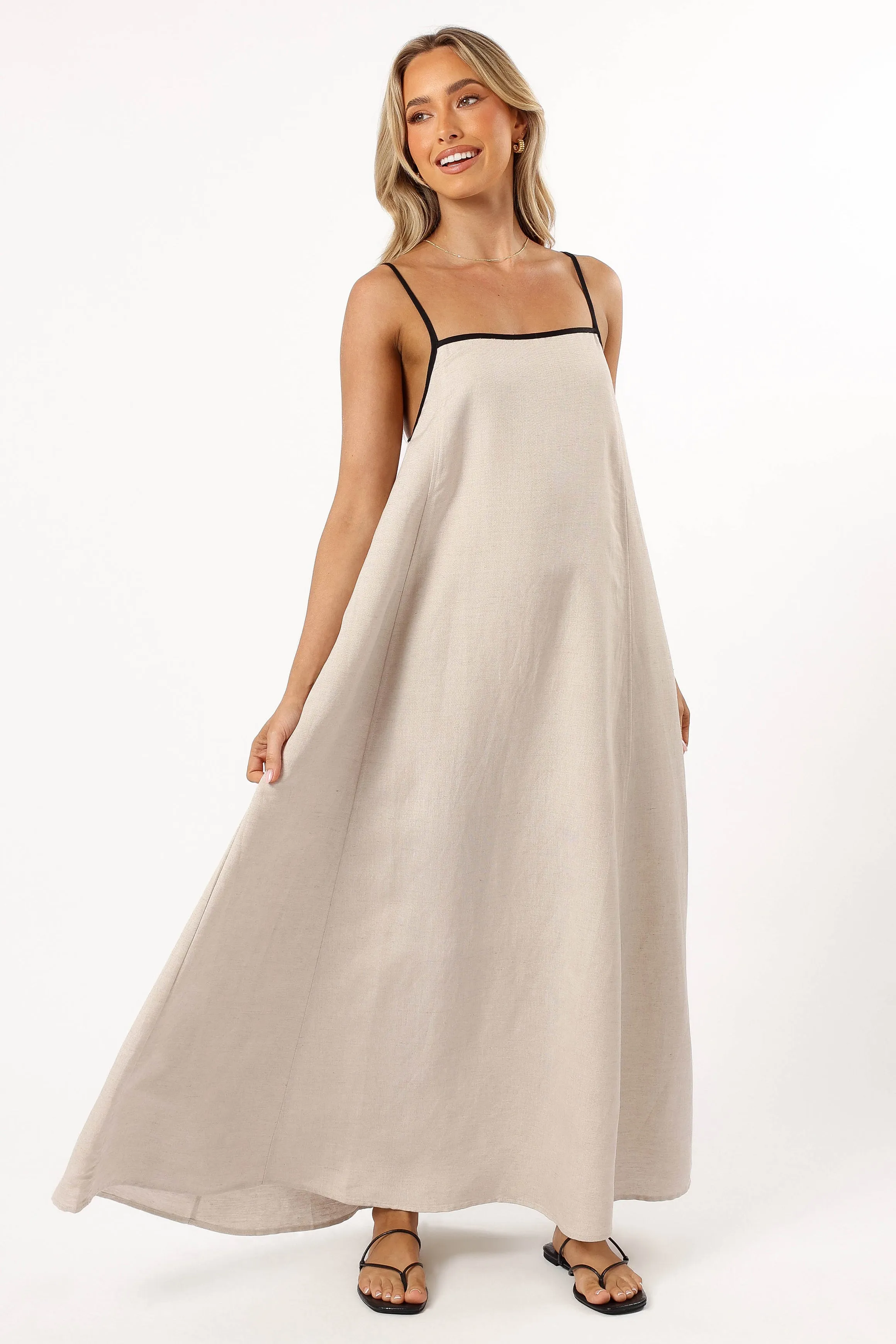 Elliana Maxi Dress - Beige