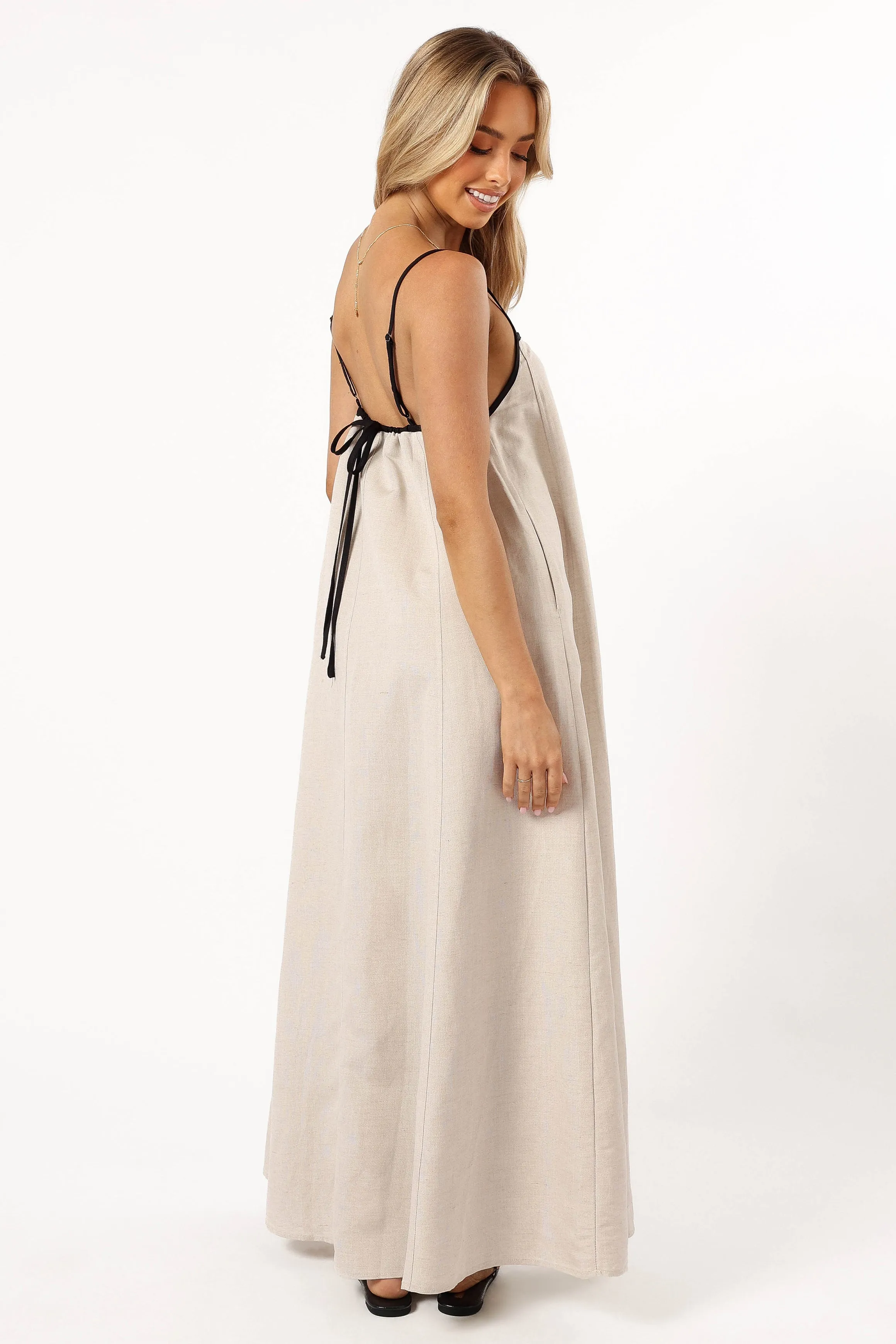 Elliana Maxi Dress - Beige