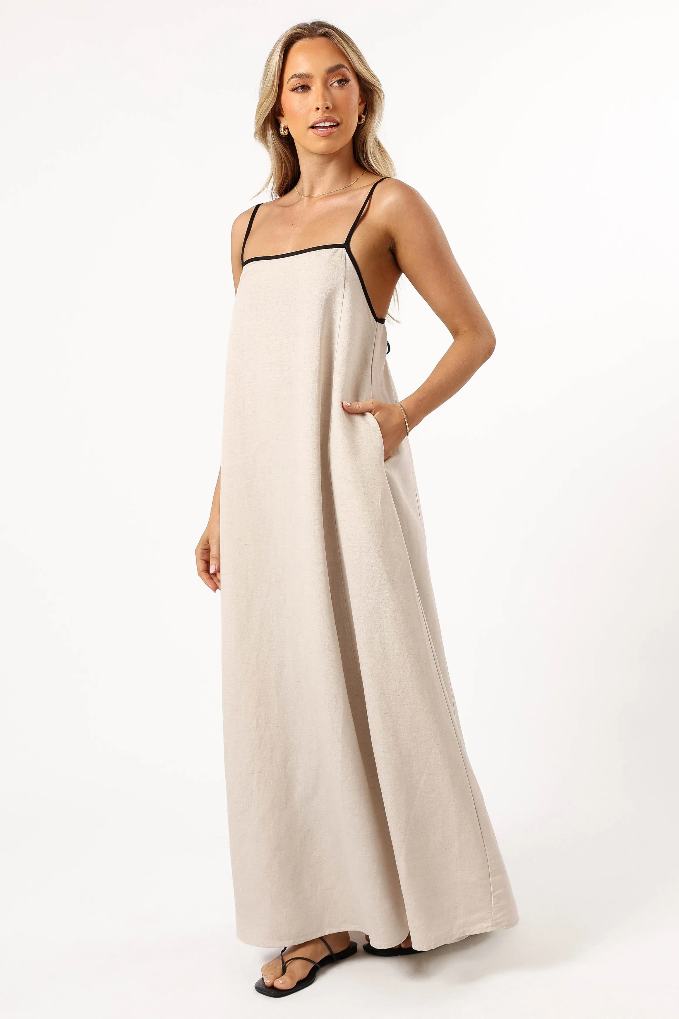 Elliana Maxi Dress - Beige