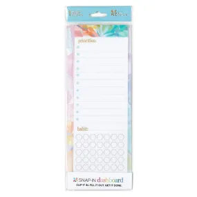 Erin Condren Priorities Half Dashboard Kaleidoscope - Snap-In