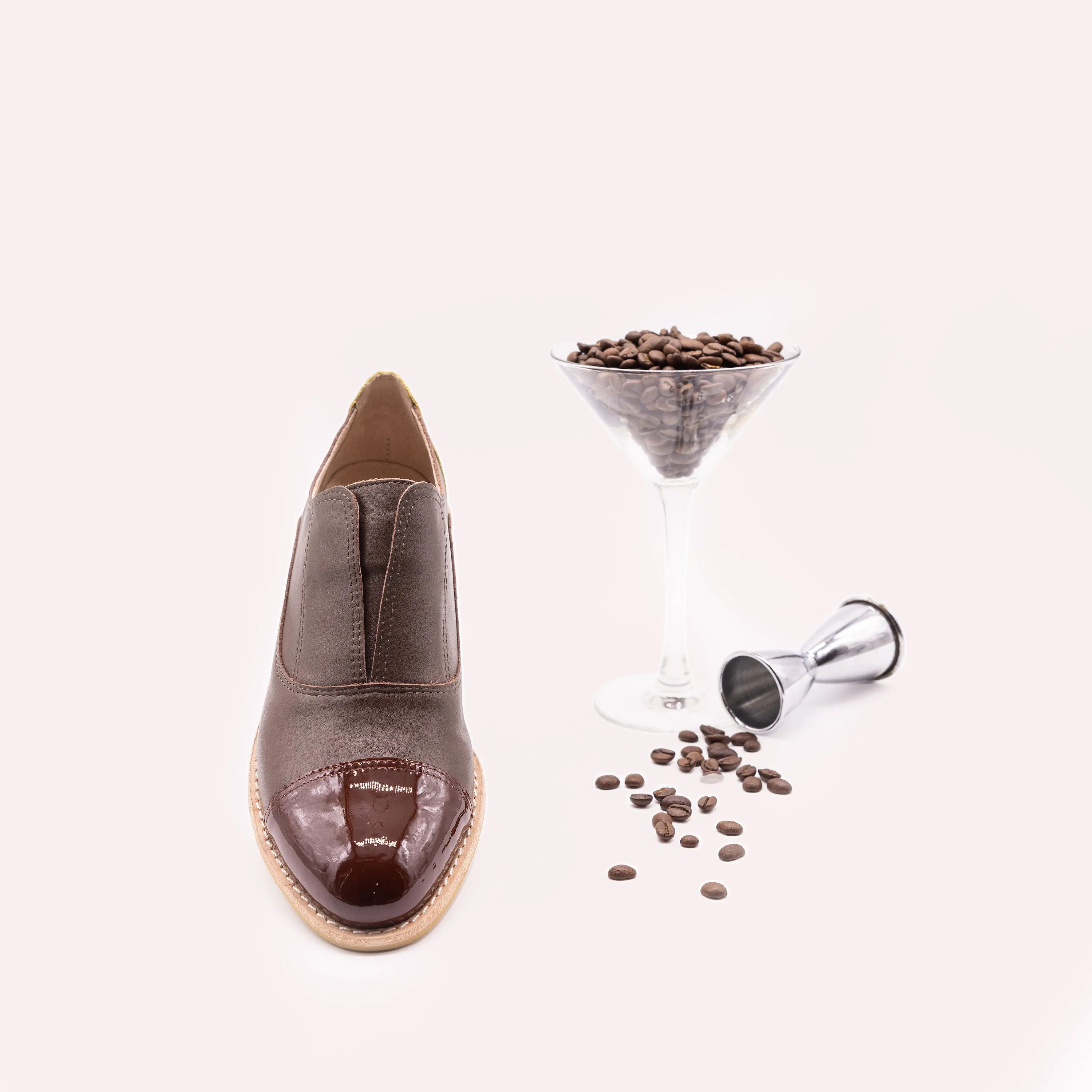 ESPRESSO MARTINI Brown Leather Oxfords