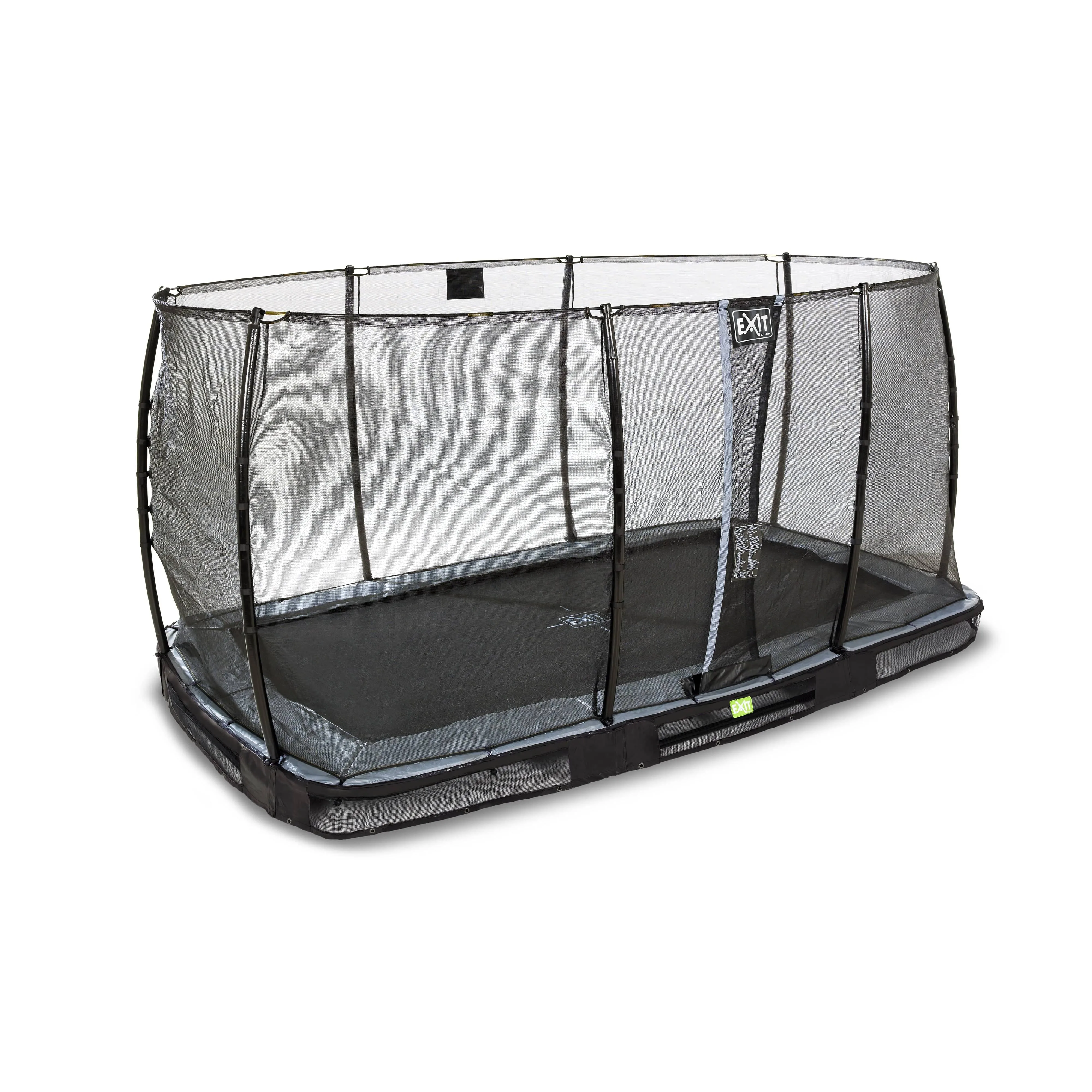 EXIT Elegant Premium Ground Trampoline 244x427cm - Black