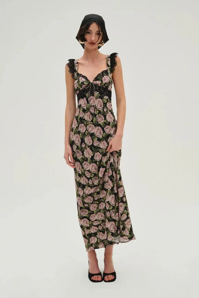 Fallen Rose Maxi Dress