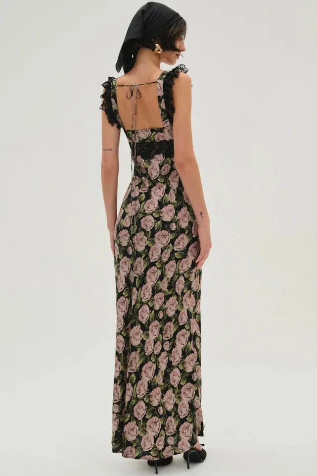 Fallen Rose Maxi Dress