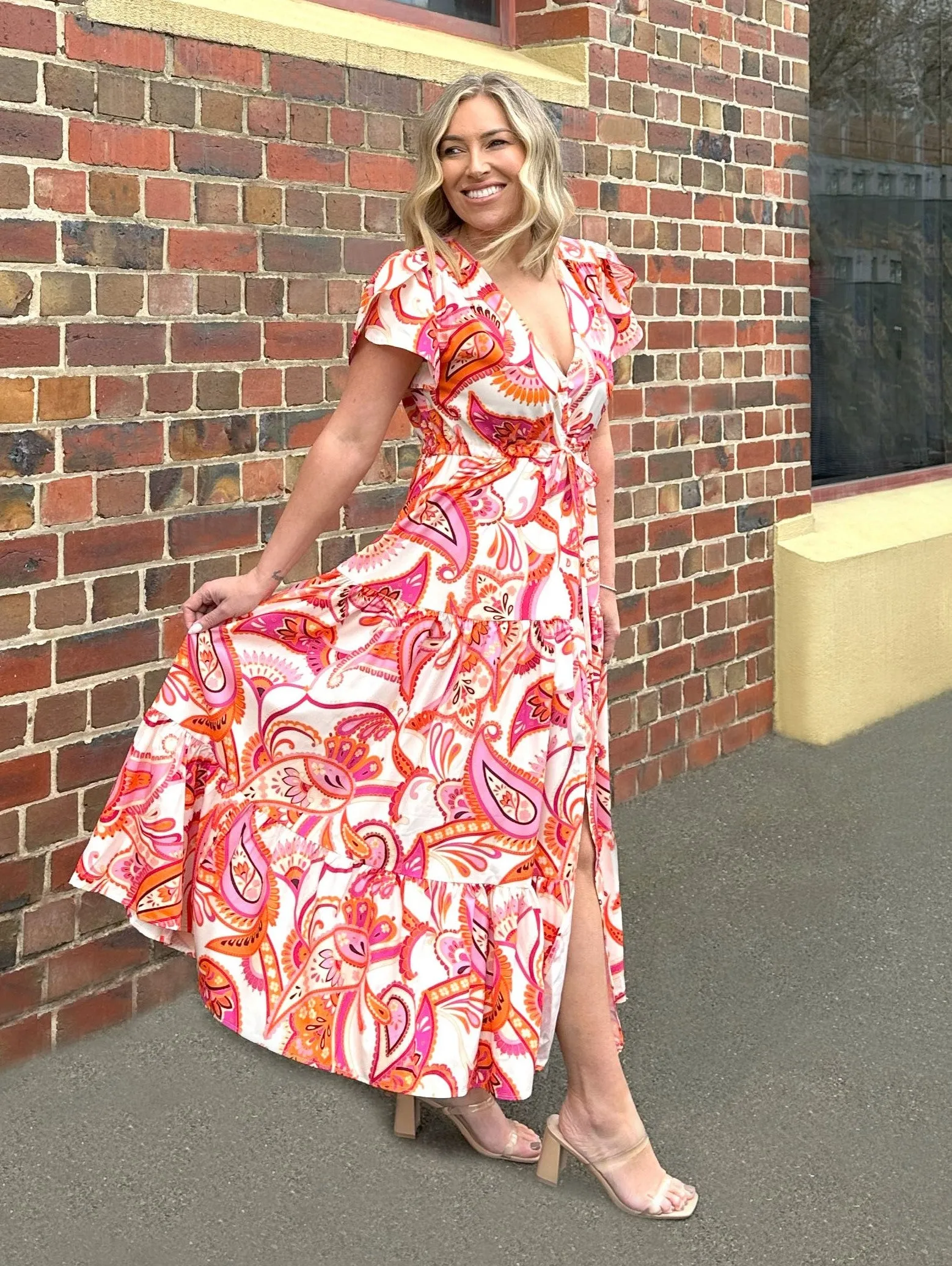 Florence Dress - Pink Print