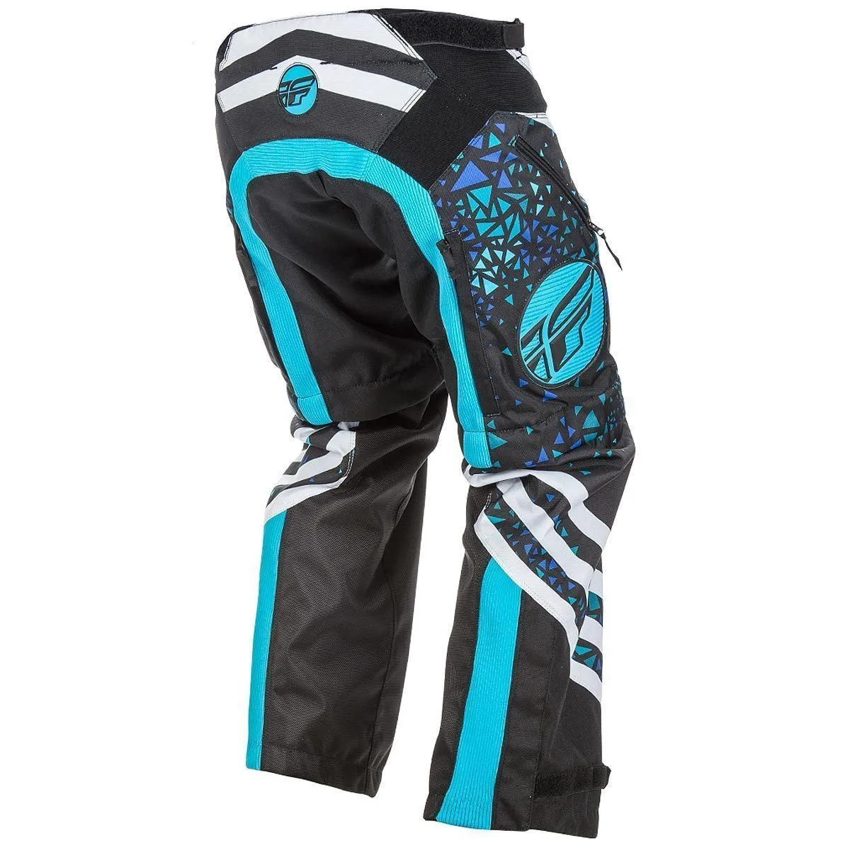 Fly Racing Kinetic Women's Blue/Black Over-The-Boot Motocross Pants