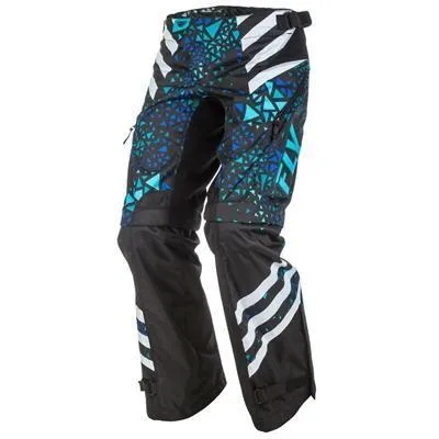 Fly Racing Kinetic Women's Blue/Black Over-The-Boot Motocross Pants