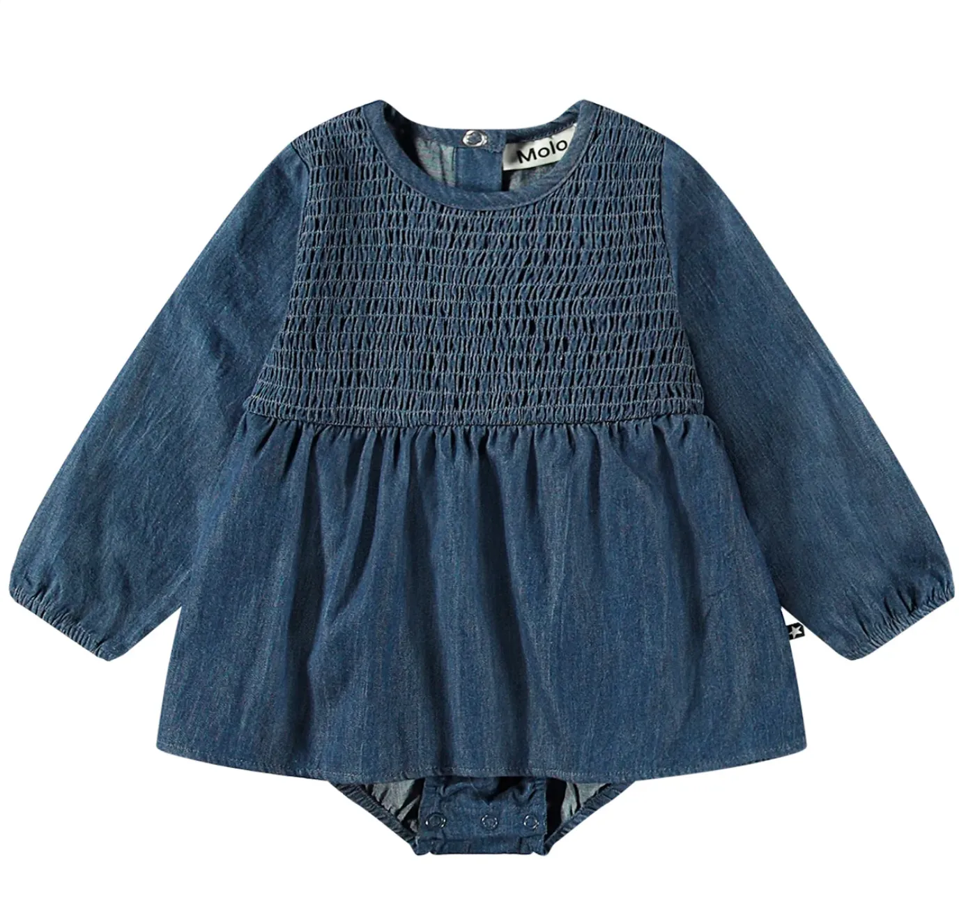 Francesca Bodysuit Mid Blue Wash 18m