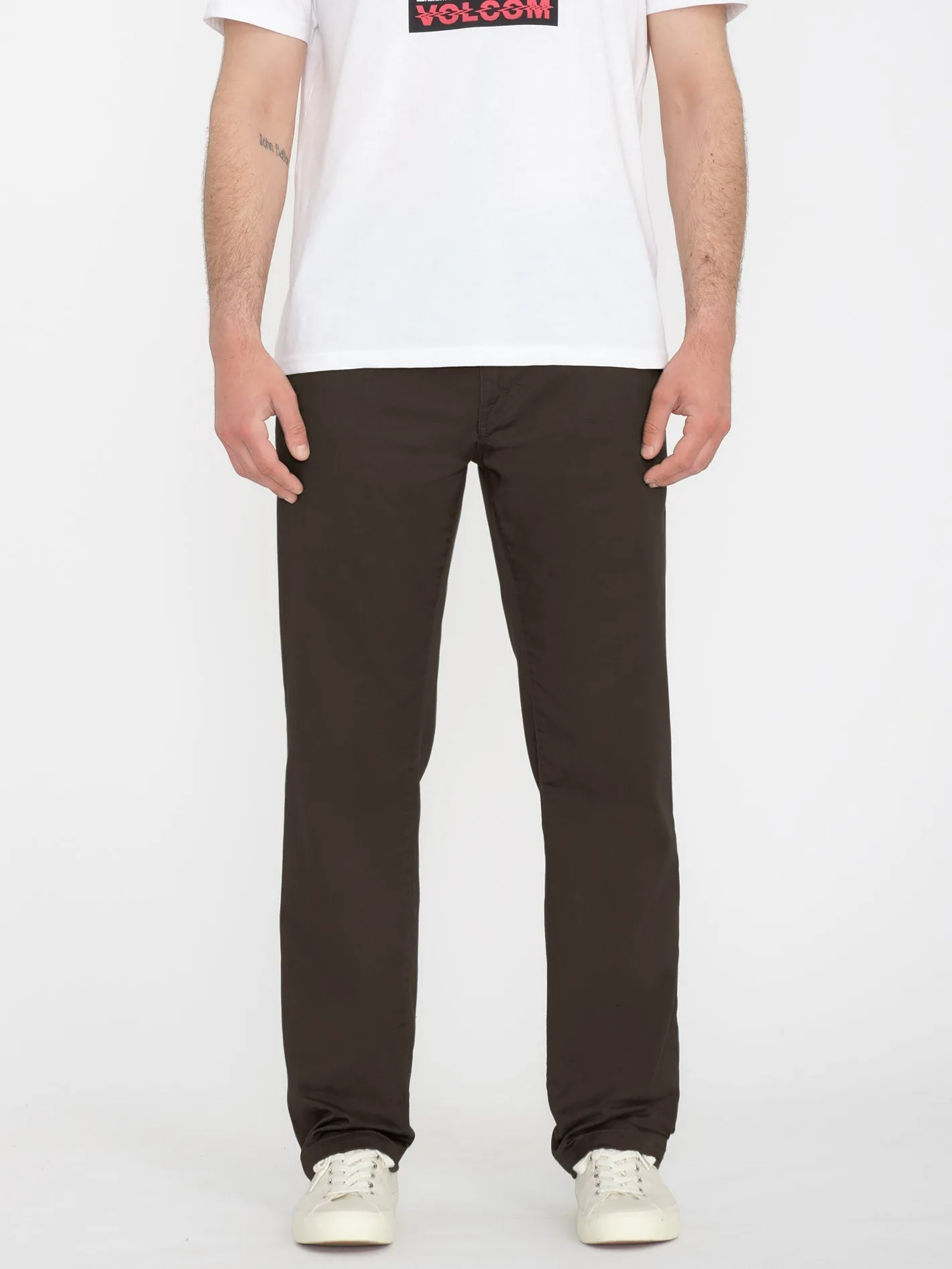 Frickin Modern Stretch Chino Trousers - DARK BROWN