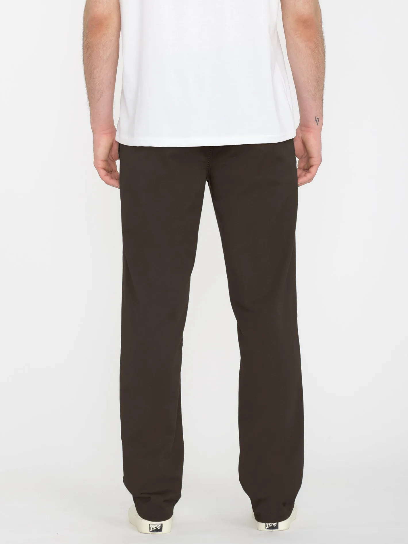 Frickin Modern Stretch Chino Trousers - DARK BROWN