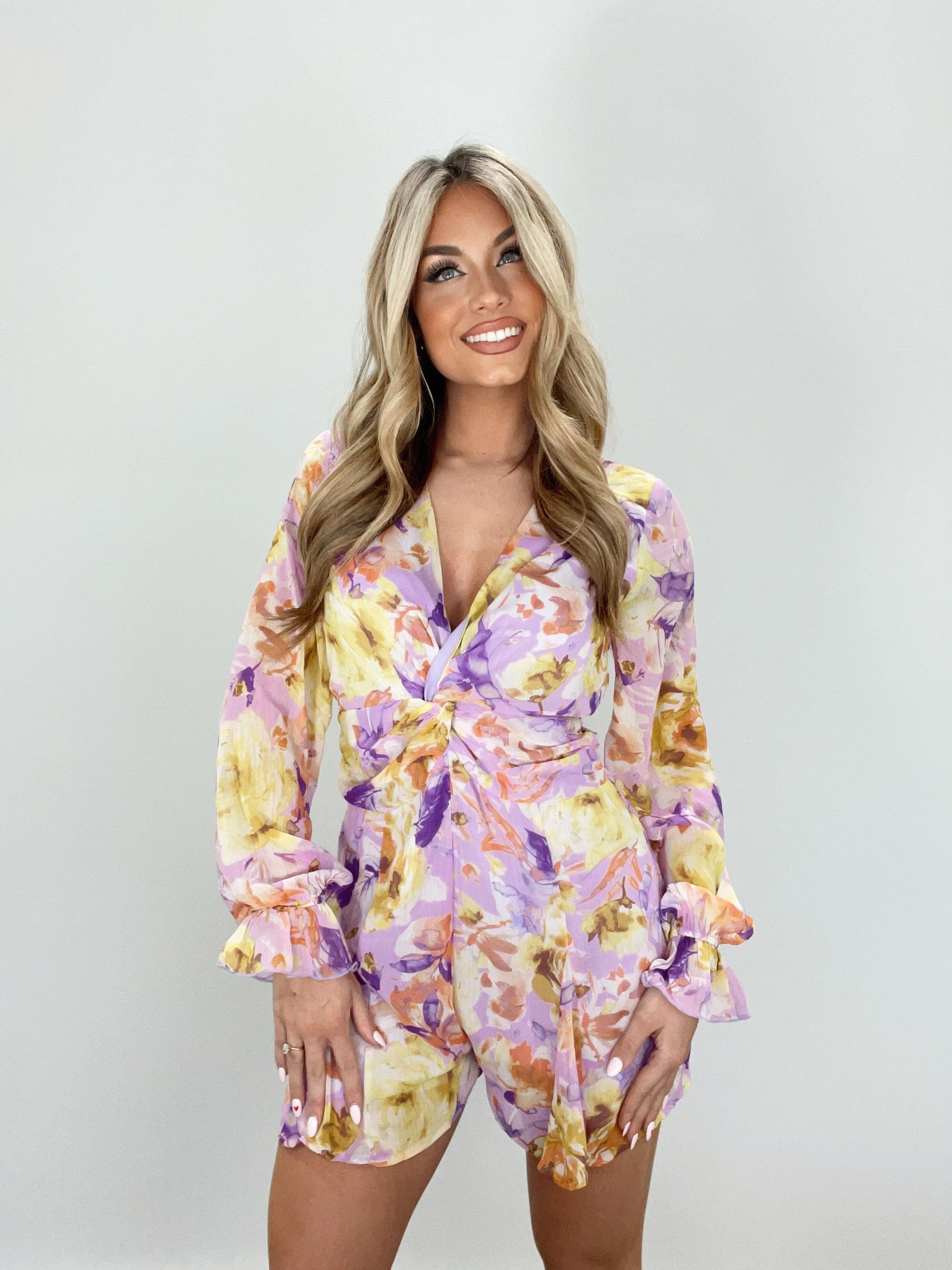 Golden Lilac Romper