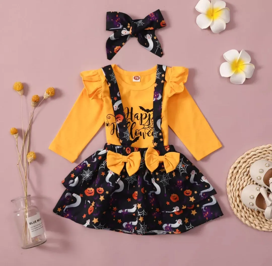 Happy Halloween Romper, Dora Dress and Headband #1000672